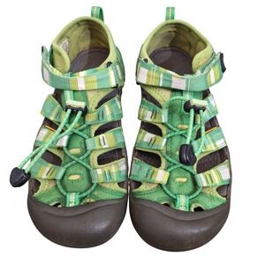 Keen Newport H2 Women's 6 Green Plaid Waterproof Hiking Sport Sandals 1008585